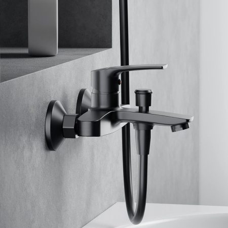481000300 Eclipse 2.0, Смеситель для ванной и душа AM.PM, черный