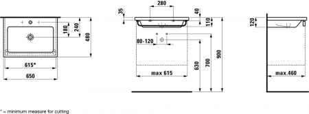 Умывальник Laufen Living 8164310001081 65x48x12