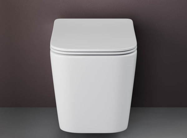 Подвесной унитаз Cubic Rimless 360х370 белый