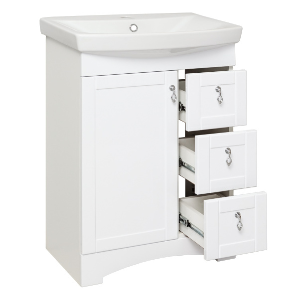 Тумба под раковину Runo  (под умывальник Carina 60) Мерида 60 (00-00000823)