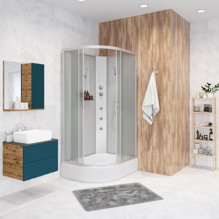 Душевая кабина Niagara Classic NG-2509-14BKT (100х100х210) высокий поддон(40см),стекло тонированное