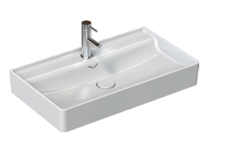 Раковина накладная ISVEA Vea 81 прямоугольная 81см цвет белый 10VAS5081I