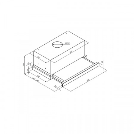 Кухонная вытяжка Ciarko SL-S T 60 Glass Black