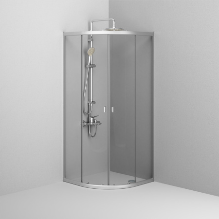 W88G-205-080MT64 X-Joy Twin Slide,  Душевое ограждение AM.PM без  поддона, 80x80, профиль мат хром