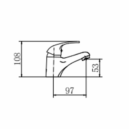 Смеситель для раковины FASHUN A1015, хром