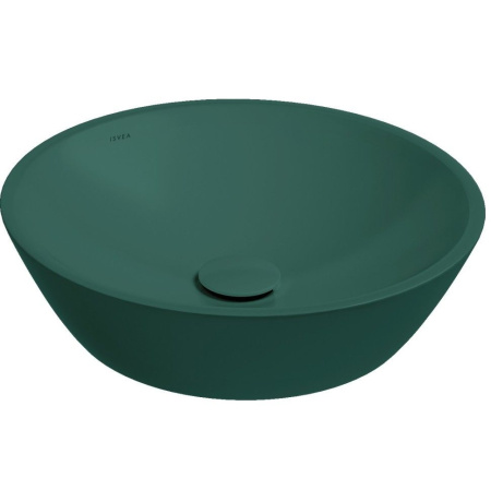 Раковина ISVEA SistemaY Soft накладная 450*450*120 цвет изумрудный матовый 10SY66045SV-2P