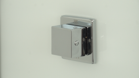 Душевая кабина Timo Premium IMPI  (100*100*220), стульчик прозрачный