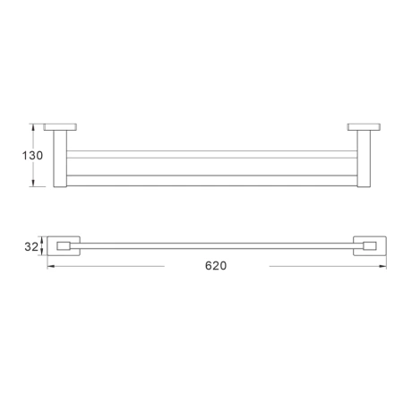 Полотенцедержатель Shevanik SG5627H, черный