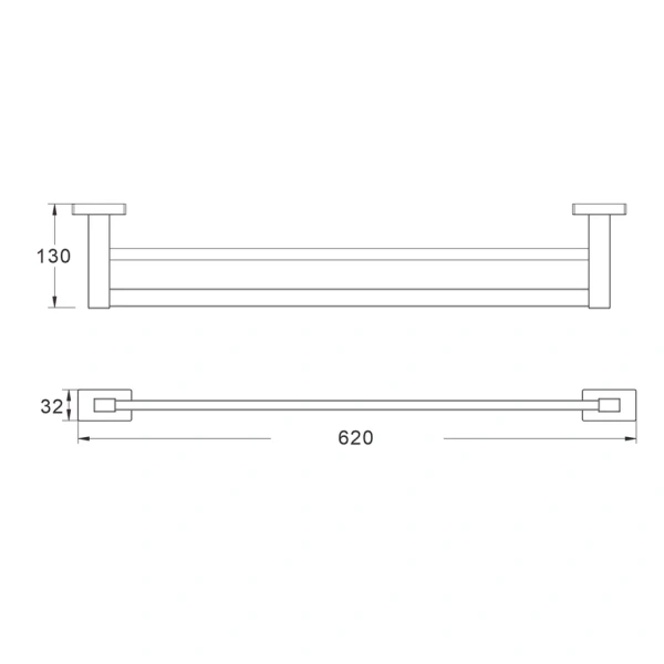 Полотенцедержатель Shevanik SG5627H, черный