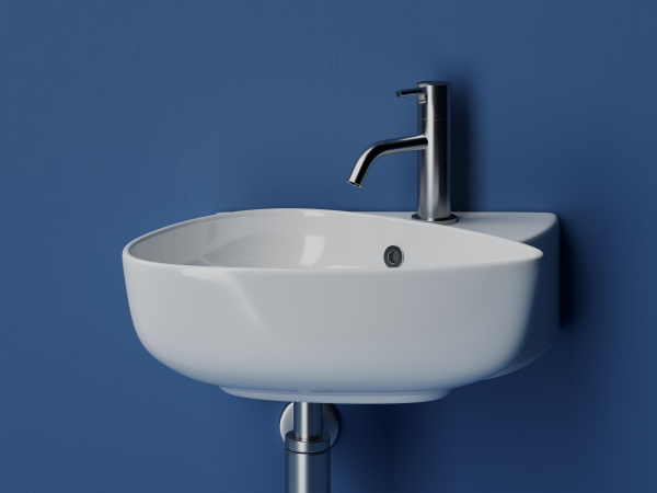 Раковина подвесная с отверстием под смеситель Ceramicanova Element 495*350*155, Белый, CN5049