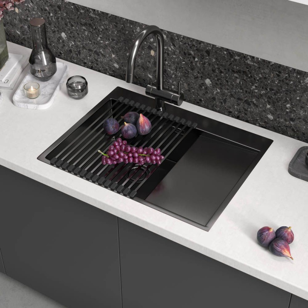 Сушилка для посуды, ролл-мат Reflexion Arno RX3032BL оружейная сталь