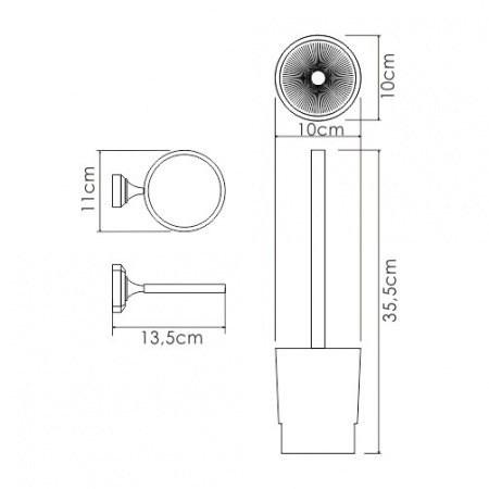 Щетка для унитаза WasserKRAFT K-28127