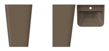 Раковина ISVEA Sott'Aqua напольная 500*420*830 цвет коричневый матовый 10SQ37001SV-2H