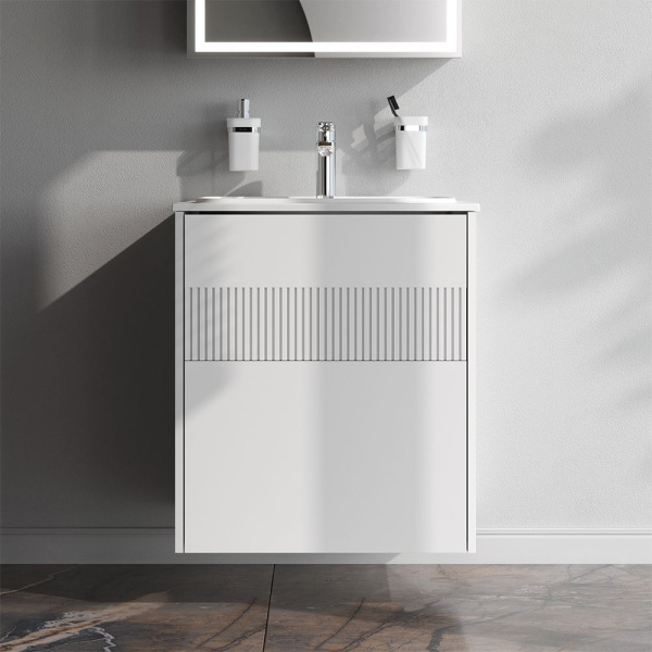 M8FFUX0602WM Func База под раковину AM.PM (push-to-open), 60 см, цвет белый матовый