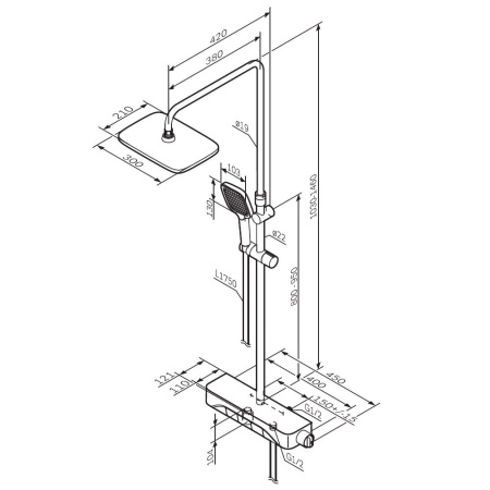 Душевая система AM.PM F078F722 Func