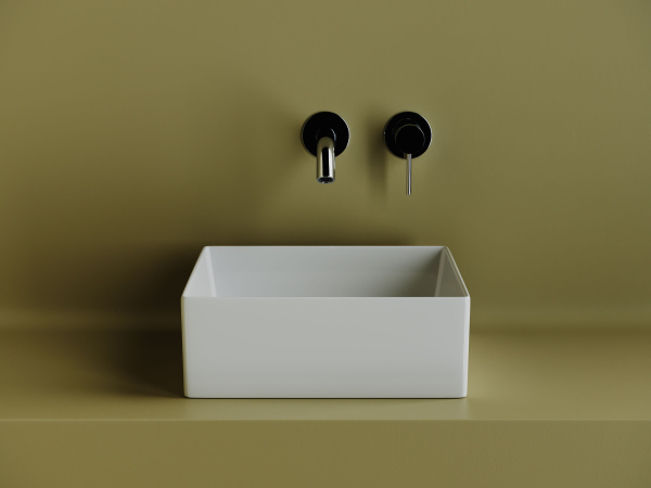 Раковина накладная квадратная Ceramicanova Element 361*361*130, белый, CN6068