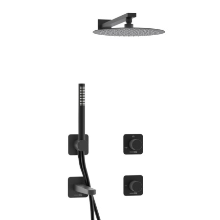 A5251.300.301.219.258.302.242.217 Встраиваемый комплект для ванны WasserKRAFT с верхней душевой насадкой, лейкой