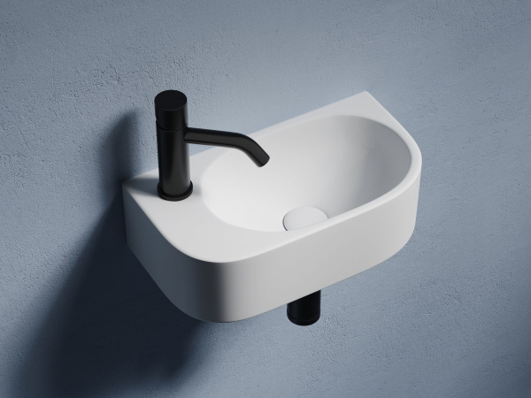 Умывальник подвесной прямоугольный Ceramicanova Element 409*224*110мм, белый, CN6066R