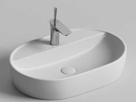 Умывальник накладной Ceramicanova Element 600*400*125мм, Белый, CN6035