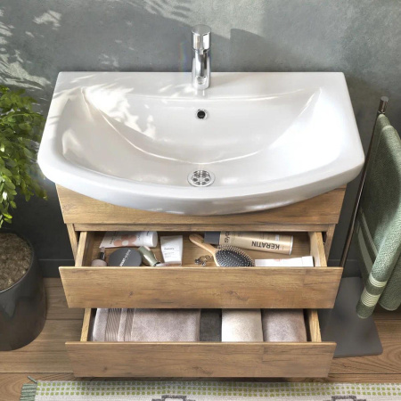 Тумба под раковину подвесная VIGO Wing tp.WIN.BAL.60.2Y дуб золотой, 60 см