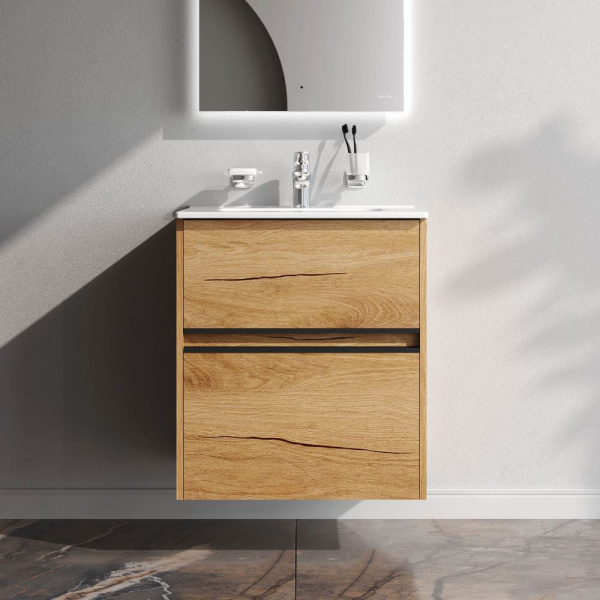 M7BFUX0602OF Sense База под раковину AM.PM, универсальная, 60 см, 2 ящика, дерево