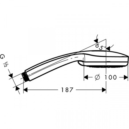 Ручной душ Hansgrohe Croma 100 Multi Hansgrohe 28536000