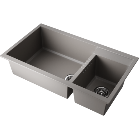 Кухонная мойка Omoikiri Tedori 86-2-LB-GR Tetogranit/leningrad grey 4993573