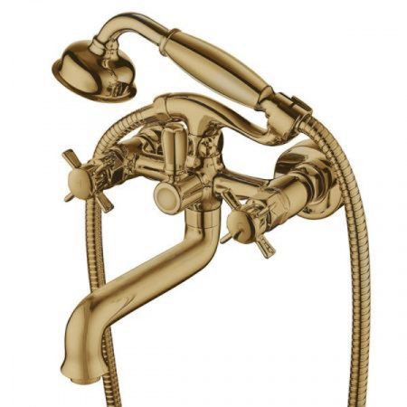 Смеситель для ванны Kaiser Cross 41022-1Bronze, бронза