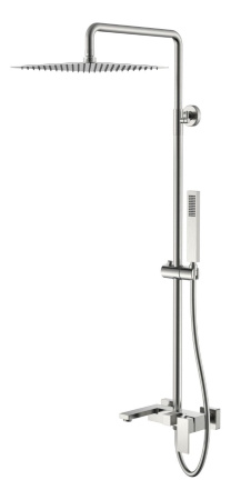 Душевая стойка Boheme Qubic 478-NB brushed nickel