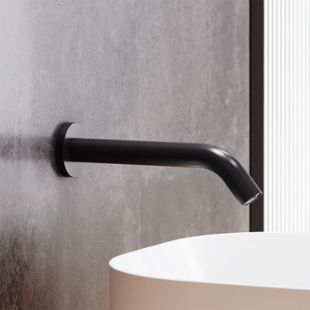 360270300 Scandinavian Pure Смеситель для умывальника Damixa монтируемый в стену, чёрный