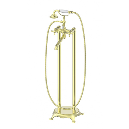 Смеситель для ванны напольного монтажа WONZON & WOGHAND, Глянцевое золото (WW-88649020-PG)