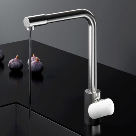 F8005711 Like, Смеситель для кухни AM.PM с каналом для питьевой воды, L-излив, сатин