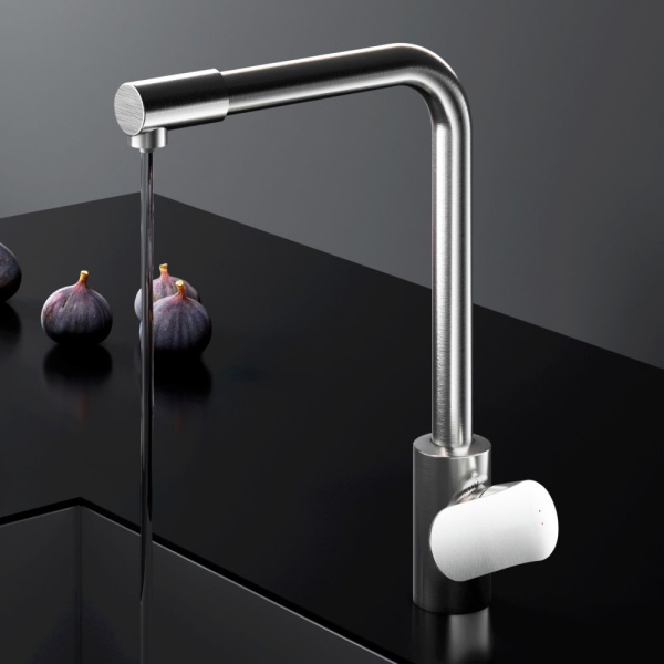 F8005711 Like, Смеситель для кухни AM.PM с каналом для питьевой воды, L-излив, сатин