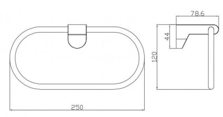 Полотенцедержатель CeramaLux Neo 51006