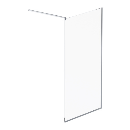 W84WI-110-F1-MTE Душевая перегородка AM.PM Func 110x200, стекло прозр. 8 мм + покрытие, профиль мат хром