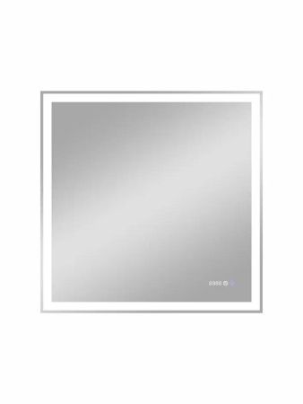 Зеркало Континент Clamm LED 700х700 c подогревом и часами
