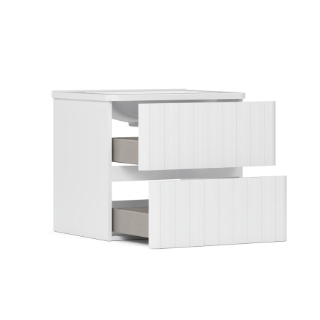 Тумба под умывальник Belux подвесная Осло 60-02 Белый матовый