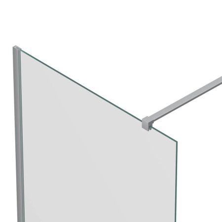 Душевая перегородка, ограждение Reflexion RX20090CCR-18 Walk in 200x90см, прозрачное закаленное стекло 8мм, хромированный профиль