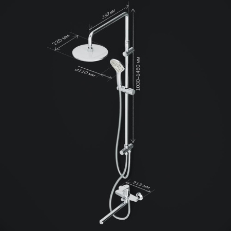 Душевая система AM.PM F40890A94 Gem