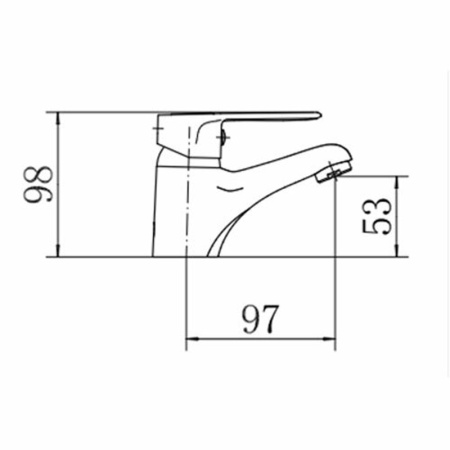Смеситель для раковины FASHUN A1037, хром