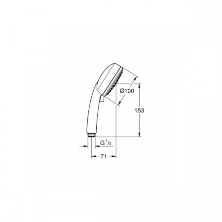 Душевая лейка Grohe New Tempesta Cosmopolitan 100 27574002