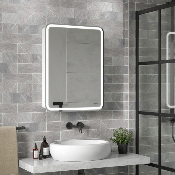 Зеркало-шкаф Reflexion Circle LED 600х800 RF2108SR