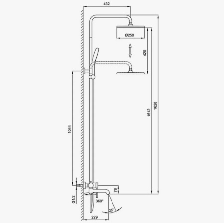 Душевая система Gappo G2406