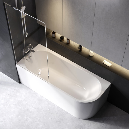 W94A-170L70W-ARP X-joy Комплект Ванна акриловая AM.PM угловая левосторонняя 170x70 см c каркасом, панелью