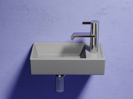 Умывальник подвесной прямоугольный Ceramicanova Element 407*217*100, антрацит матовый, CN6051LMH