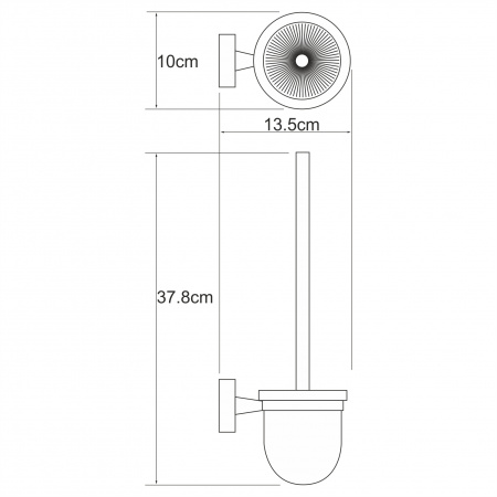 Щетка для унитаза подвесная WasserKRAFT Isen K-4027