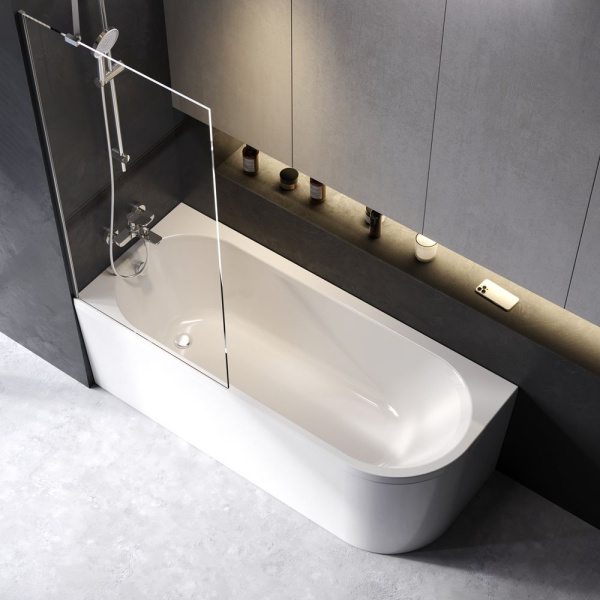 W94A-170L70W-ARP X-joy Комплект Ванна акриловая AM.PM угловая левосторонняя 170x70 см c каркасом, панелью