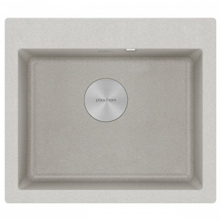 Мойка Paulmark KANTE 60 PM106052-GR 520х600х200 мм, IT-GRANIT, серый