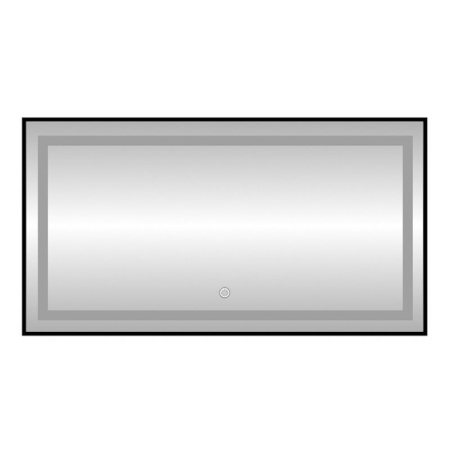 Зеркало с подсветкой LED Fixsen FX-2120B прямоугольное 120х80 см, черное