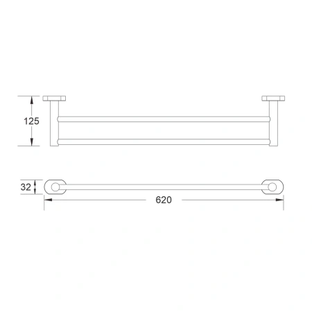 Полотенцедержатель Shevanik SG5127H, черный